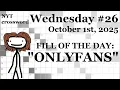 Wednesday 25 -