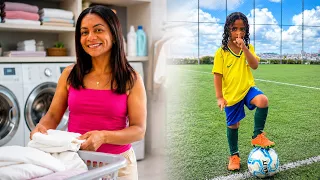 DIA DE LAVAR ROUPAS E LEVAR LUCAS PARA O FUTEBOL! 