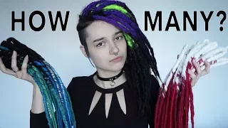 How Many Dread Extensions Do You Need the Different Sizes