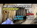 Honda Accord - Front ABS Wheel Speed Sensor Replacement