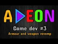 Armour and weapon revamp Game dev with Python Pygame