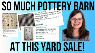So Much Pottery Barn At This Yard Sale