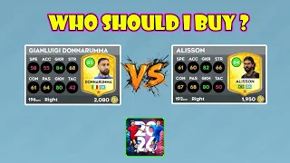 Gianluigi Donnarumma vs Alisson Becker | Who Is Best | DLS 26