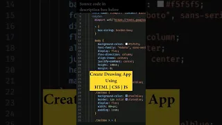 Create Drawing App Using HTML CSS JS