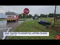 ISP Driver taken to hospital after wreck on U S 41