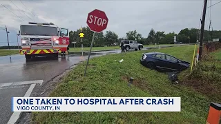 ISP Driver taken to hospital after wreck on U S 41