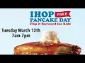 Free Pancake Day returns to IHOP on Tuesday
