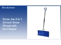 Snow Joe 2-in-1 24-Inch Snow Shovel with Ice Chipper