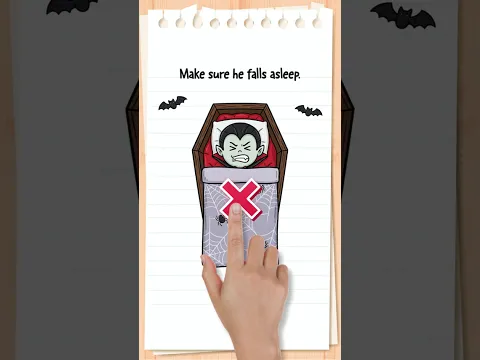 Make sure he falls asleep. #halloween #braintest