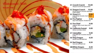 SAKURA SUSHI MENU Unbelievable Rolls