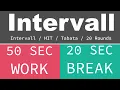 BEST SPORT INTERVAL TIMER - 50 sec Exercise 20 sec Break 20 Rounds GYM TABATA HIT