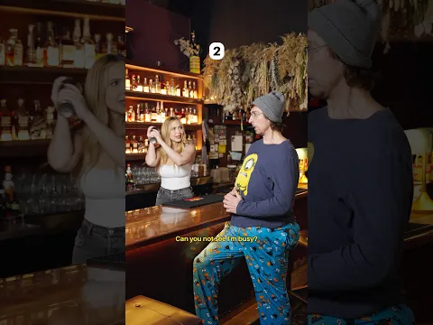 ugly vs handsome ordering from bartenders
