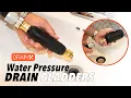 Hydro Pressure Bladders blast water into cloggs to clear sinks showers tubs drains gutters more