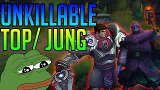 UNKILLABLE TOP AND JUNGLE! - League of Legends Funny Gameplay Moments | Inting Top!!