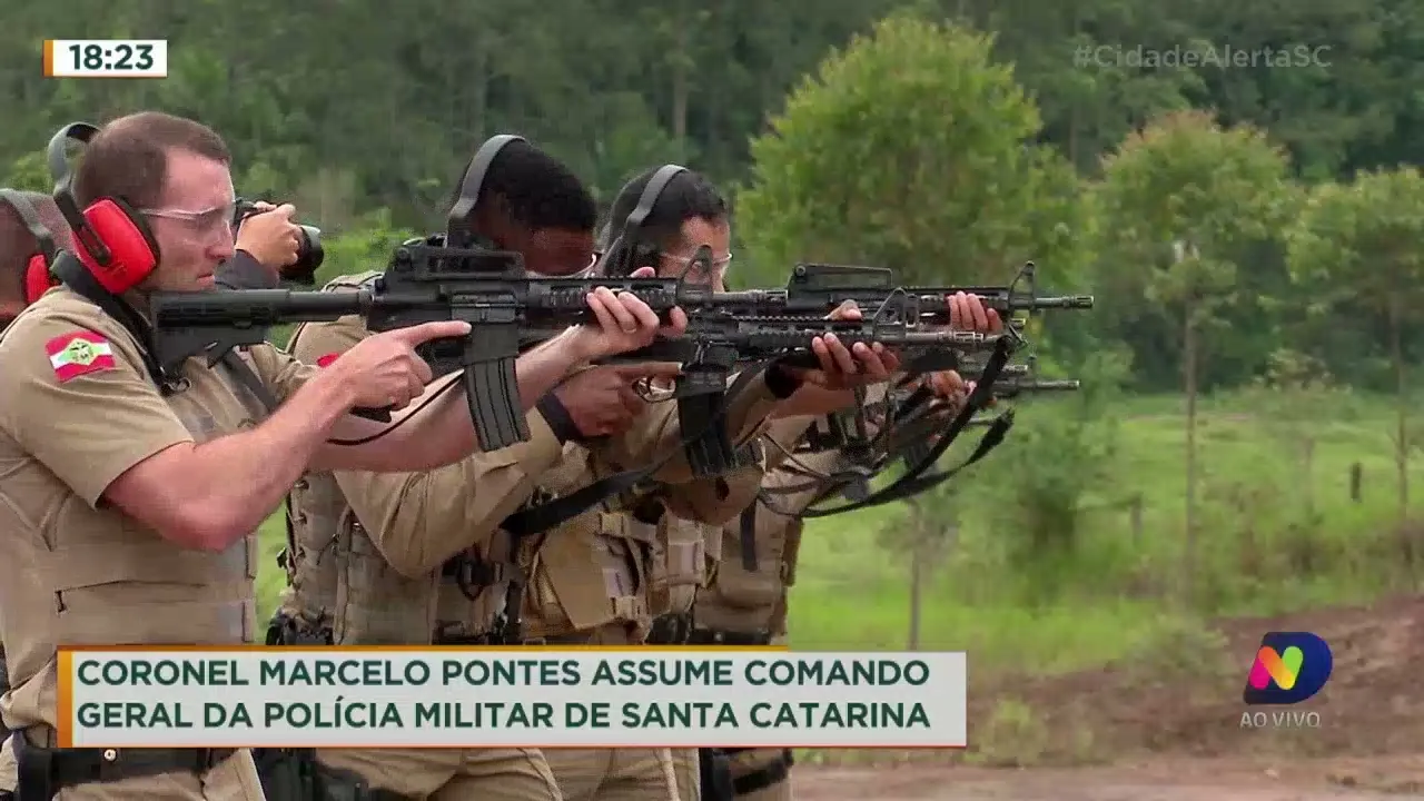 Coronel Marcelo Pontes assume comando geral da Polícia Militar de Santa Catarina