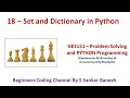 Set in Python Dictionary in Python Program Step by Step Explanation GE3151-PSPP Tamil 18