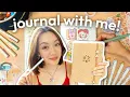 JULY journal with me junk journal bullet journal spreads