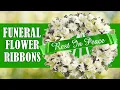 Funeral Flower Ribbons - Personalized Flower Ribbon