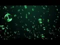 Binary Code Inside Green Bubbles Stock Motion Graphics