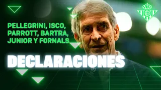 Reacciones de Pellegrini, Isco, Parrott, Bartra, Junior y Fornals tras el #LOSCRealBetis 🗣🎙 | BETIS