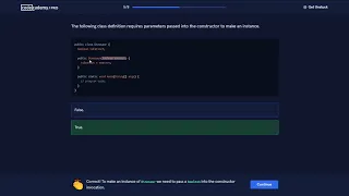 Learn Java - 3 1 OOP Java Classes Quizz Codecademy Walkthrough