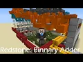 Redstone 8-Bit Binary Adder