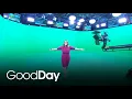 Meteorologist Ashley Nanfria shows off newest set