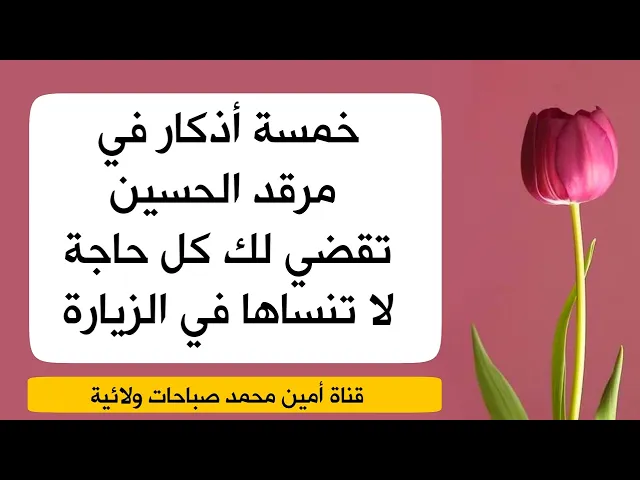 ⁣خمسة أذكار قلها في مرقد الحسين عليه السلام تقضي لك كل حاجة حتما إن شاء الله تعالى