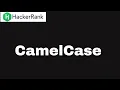Hackerrank CamelCase