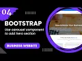 Bootstrap 5 - Work on the carousel component to add hero