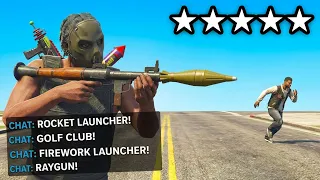 I LET THE CHAT CONTROL MY BOUNTY HUNTING! | GTA 5 Online