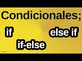Conditionals in Programming if if-else if-else if-else