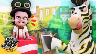 🍰🏆 THE GREAT CAKE OFF! Mildew’s Shrink Ray Pie & The Disguise Trap 🎂🔬 Team Jay Videos for Kids ⚽