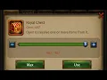 Opening 487 Royal Thieves Chests Did Evony give out the general