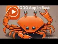 Rust Hands-On Series TODO App