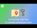 Converting map keys to nested namespace keys