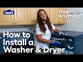 How To Install a Washer Dryer How To Anything