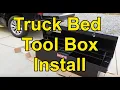 HOW TO Install a Craftsman Tool Box on a 2022 Silverado LTD Custom No Drilling Required