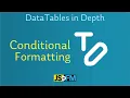DataTables Module Conditional Formatting