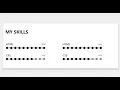 How to create Skill Dots Using HTML - CSS