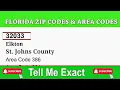 Elkton St Johns County ZIP Code and Area Code
