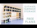 DIY Garage Storage Shelf Workbench Solution