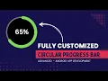 Android Circular ProgressBar - Custom Circular Progress Bar with Text Inside Android Studio