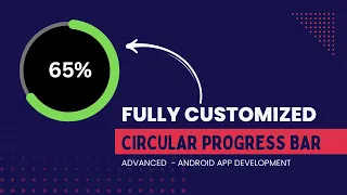 Android Circular ProgressBar - Custom Circular Progress Bar with Text Inside Android Studio