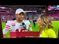 Jimmy Garoppolo and Erin Andrews postgame Interview 2019