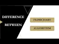 Difference between Flowchart and Algorithm