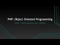PHP OOP Define a constructor using -