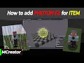 How to Add Photon FX to Item in MCreator