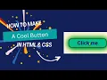 Create an Awesome Button with HTML CSS