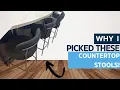 Review of Set of 3 Bar Stools - 24 Inches